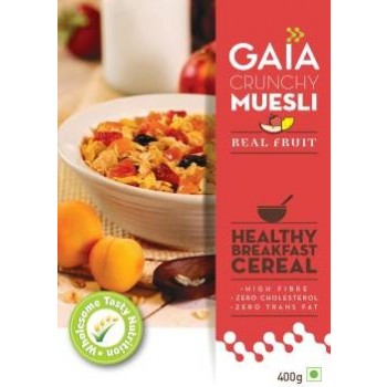 Gaia Crunchy Muesli Real Fruit 400g